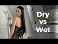 4K  Transparent Closes Wet vs Dry  Fashion Showdown