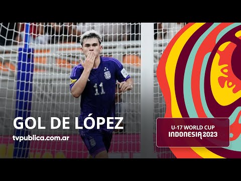 Gol de Santiago López - Polonia 0-4 Argentina - Copa del Mundo Sub-17 Indonesia 2023