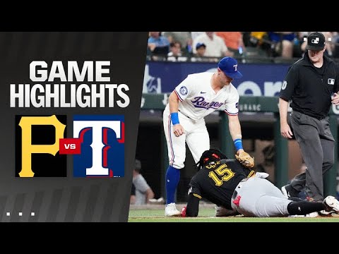 Pirates vs. Rangers Game Highlights (8/20/24) | MLB Highlights