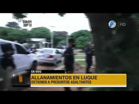 Detienen a presuntos asaltantes en Luque