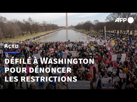 Covid: à Washington, manifestation contre les mesures anti-Covid | AFP Images