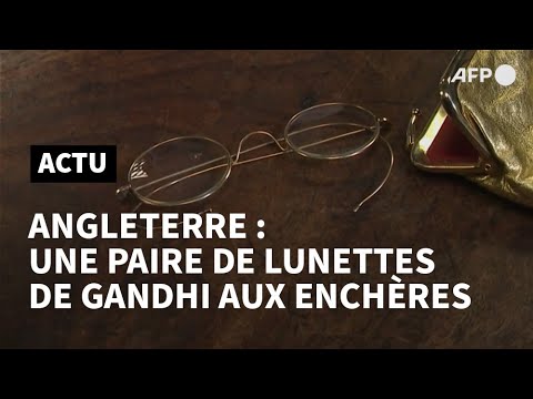 Une paire de lunettes de Gandhi aux enchères en Angleterre | AFP