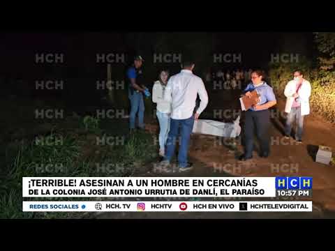 De varios impactos de bala matan a un hombre en una zona montañosa de Danlí, El Paraíso