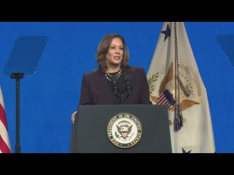 Vice President Kamala Harris speaks to American Federation of Teachers in Houston