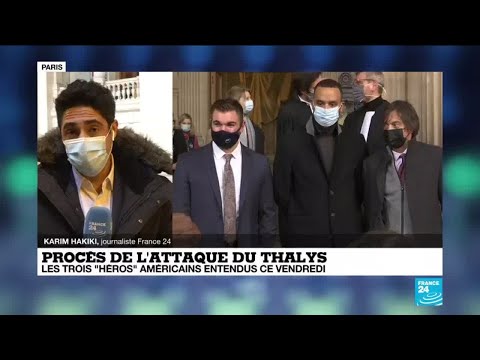 Procès de l'attaque du Thalys  : les trois héros américains entendus par la justice