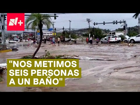 Turista de Acapulco narra cómo vivió el paso del huracán Otis - N+