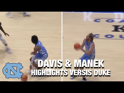 Acc Football Basketball 🏀 UNC's R.J. Davis and Brady Manek Each Drop 20+ On Duke