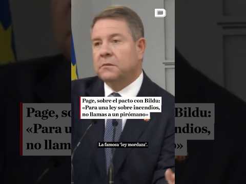 Page, sobre el pacto con Bildu: «Para una ley sobre incendios, no llamas a un pirómano» #eldebate