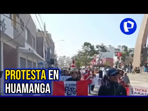 Protestas en Perú: manifestantes se congregan en plaza mayor de Huamanga (2/2)