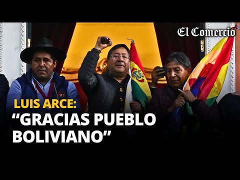 LUIS ARCE agradece a BOLIVIANOS por evitar un GOLPE de ESTADO | El Comercio