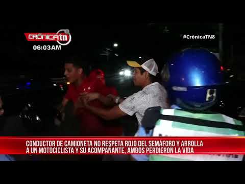 Fatal accidente cobra dos vidas en los semáforos de Villa Fontana - Nicaragua