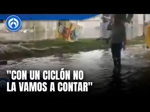 Damnificada en Quintana Roo preocupada ante inundaciones