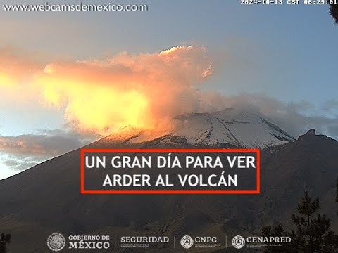 #POPOCATÉPETL | Observa lo que sucede alrededor del #Volcán #EnVivo