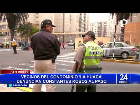 San Miguel: cámaras registran nuevos asaltos y vecinos exigen seguridad
