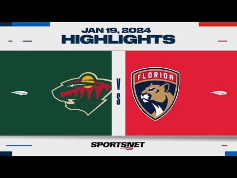 NHL Highlights | Wild vs. Panthers - January 19, 2024