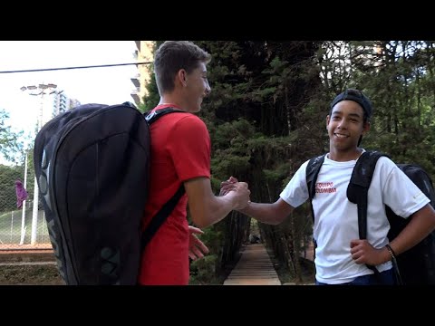 Juan y Emilio: antioqueños promesas del tenis de campo