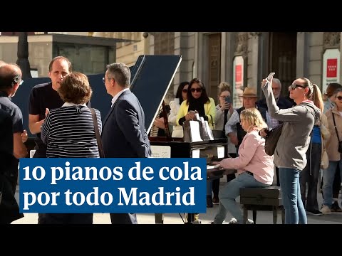 Instalan 10 pianos de cola en varios puntos de Madrid para sumergirse en la música