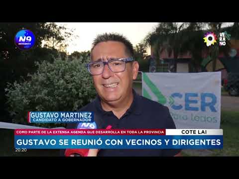 Gustavo Martínez se reunió con vecinos y dirigentes de Cote Lai - NOTICIERO 9