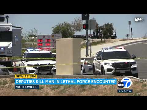 Sheriff's deputies shoot, kill pedestrian who was reportedly struck by 2 vehicles in Victorville