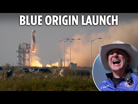 LIVE: Jeff Bezos' Blue Origin launch from Texas as New Shepard rocket blasts off