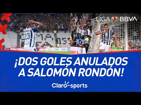 ¿Eran fuera de lugar? Los goles de Salomón Rondón fueron anulados por el VAR en el Pachuca vs Pumas