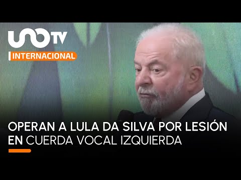 Lula da Silva tuvo una cirugía por lesión en la laringe; ya fue dado de alta