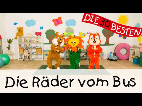 🇩🇪 Die Räder vom Bus - Singen, Tanzen und Bewegen || Kinderlieder 🚌