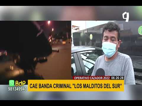 PNP desarticula banda criminal Los Malditos de Sur dedicada al robo y venta de autopartes