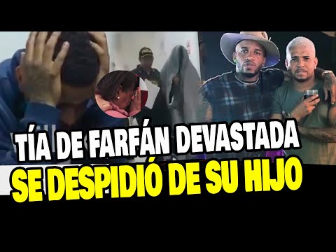 MAMÁ DEL PRIMO JEFFERSON FARFÁN SE DESPIDE DE SU HIJO EN SU TRASLADO AL PEN*L