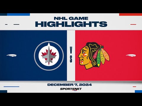 NHL Highlights | Jets vs. Blackhawks - December 7, 2024