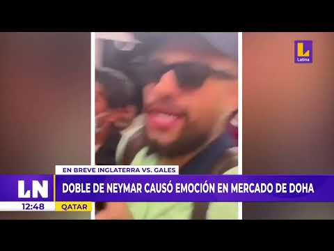 Doble de Neymar causó emoción en el mundial Qatar 2022