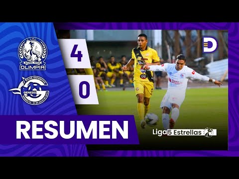 Olimpia 4 - 0 Génesis | Jornada 10 | Liga Nacional - Apertura 2024 - 2025