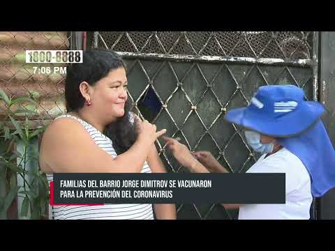 Continúan las jornada de vacunación contra la contra el Covid-19 en Managua - Nicaragua