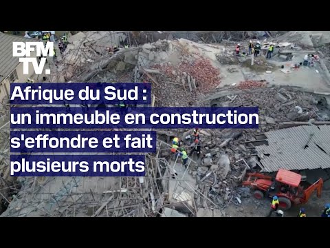 Afrique du Sud: un immeuble en construction s'effondre et fait plusieurs morts