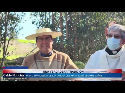 31 AGO 2022 Vuelve la tradicional Procesión de Santa Rosa de Lima en Santo Domingo