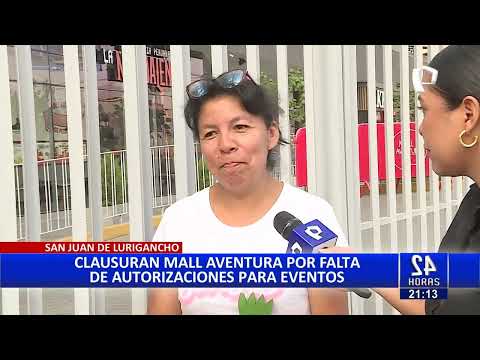 Municipio de San Juan de Lurigancho clausura Mall Aventura: estos son los motivos de la sanción