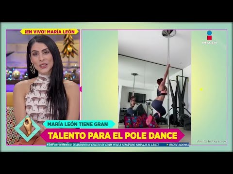 ¿Qué accidentes ha sufrido María León haciendo pole dance | De Primera Mano