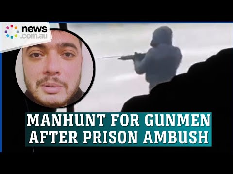 Footage shows terrifying attack on prison van in France