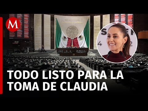 Cámara de Diputados se prepara para la toma de protesta de Claudia Sheinbaum