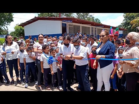 Gobierno inaugura obras de remozamiento escolar en Rivas