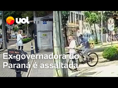 Ex-governadora do Paraná, Cida Borghetti, foi assaltada em Curitiba; vídeo mostra momento