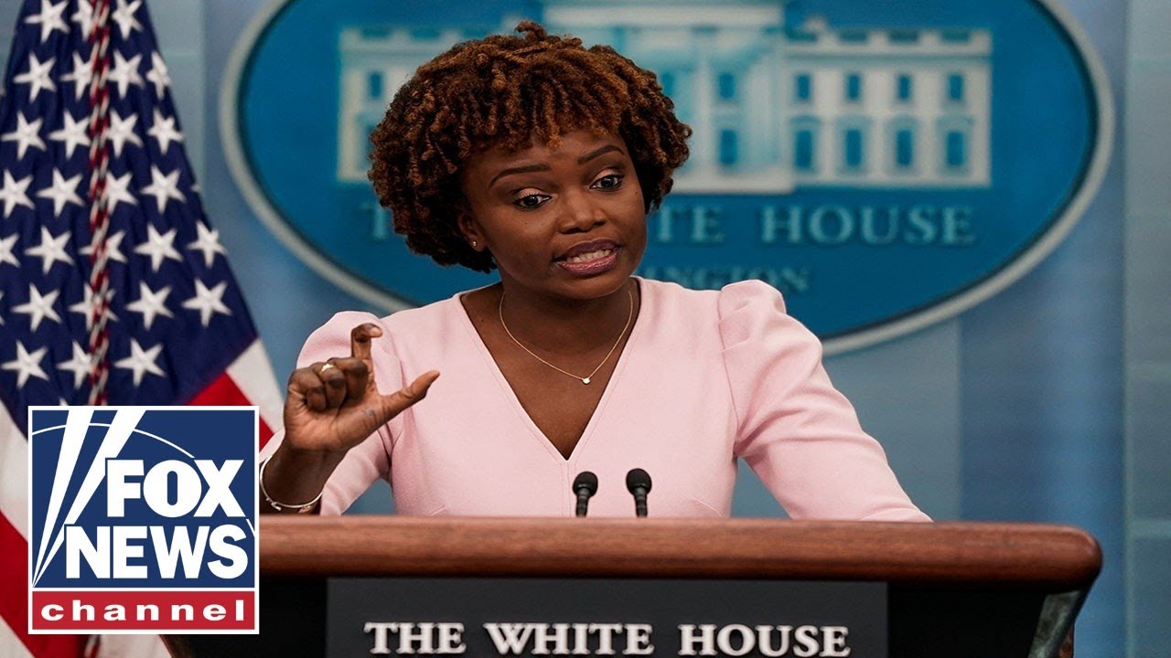 Live: Karine Jean-Pierre holds a White House briefing