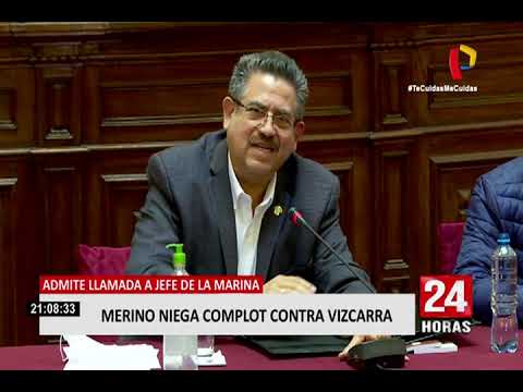 Manuel Merino rechazó afirmaciones sobre intención de desestabilizar el Gobierno