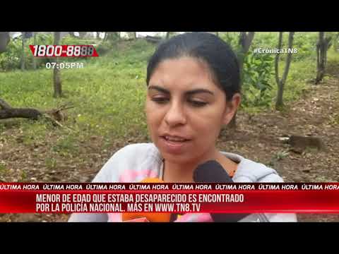 Policía Nacional encuentra con vida a menor desaparecido en Acoyapa -  Nicaragua