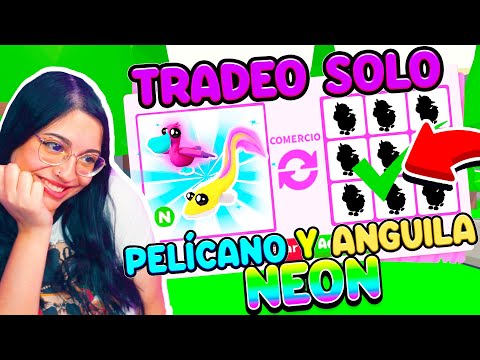 TRADEANDO *NUEVA* ANGUILA y PELÍCANO *NEÓN* en Adopt Me!! *INCREÍBLE* (Roblox) | SrtaLuly