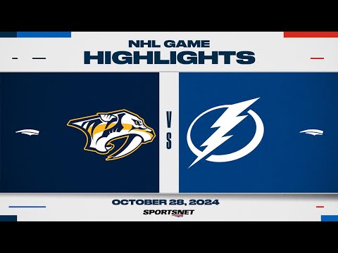 NHL Highlights | Predators vs. Lightning - October 28, 2024