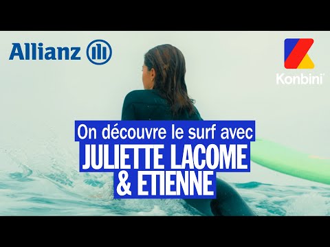 Da Etienne teste le surf pour la première fois avec Juliette Lacome