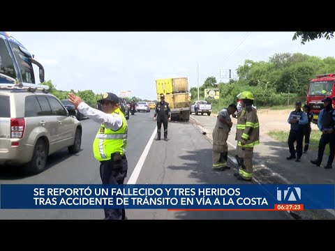 1 fallecido y 3 heridos fue el resultado de un accidente de tránsito en la Vía a la Costa