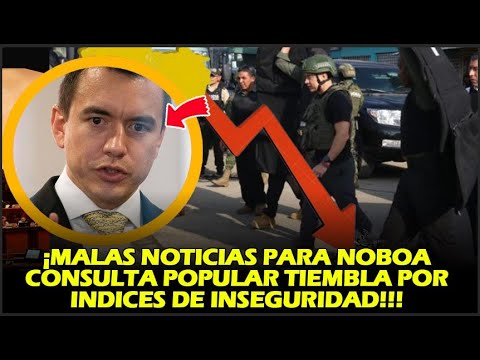 ¡MALAS NOTICIAS PARA NOBOA CONSULTA POPULAR TIEMBLA POR INDICES DE INSEGURIDAD!!!