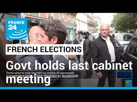 Macron's government holds last cabinet meeting ahead of vote • FRANCE 24 English